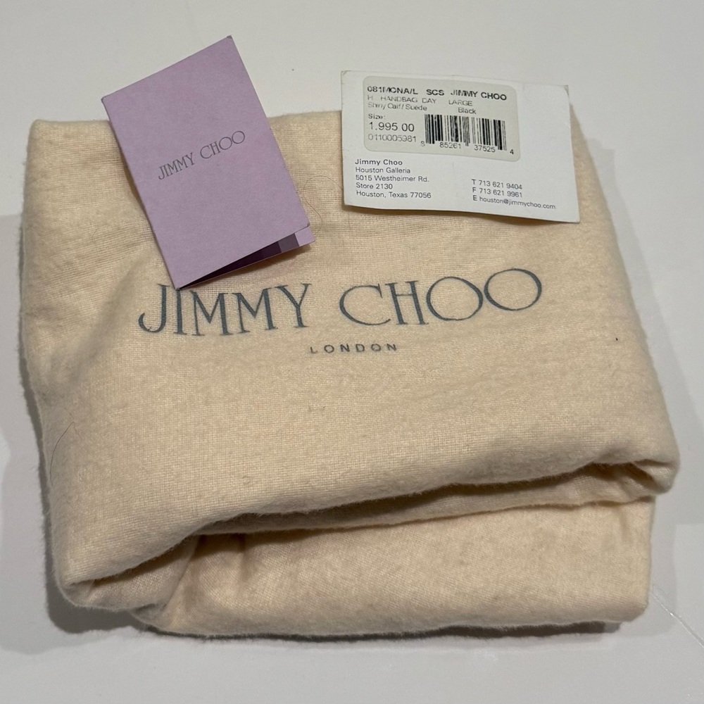 Jimmy Choo Black and Gold Leather Tote - Picture 8 of 11